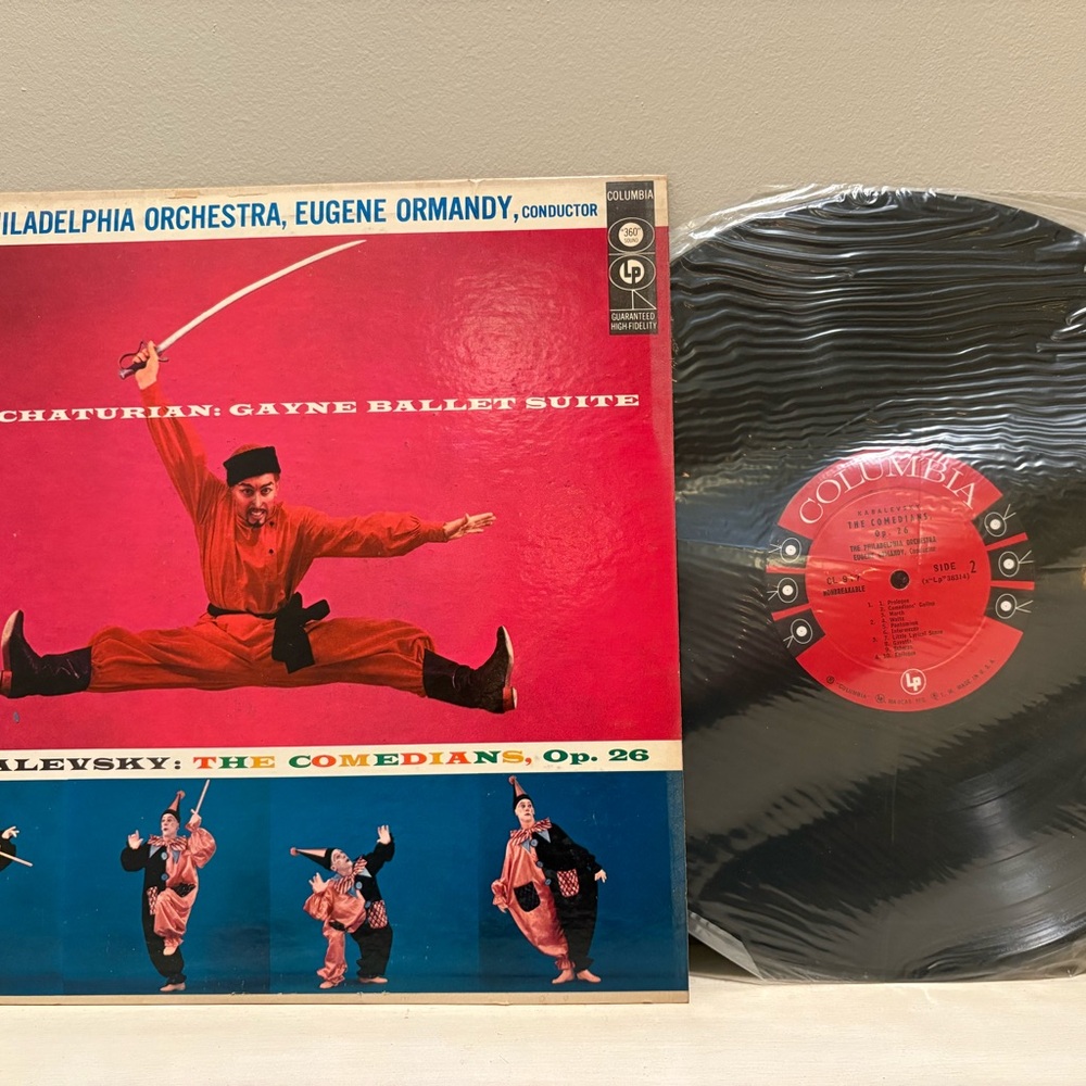 Columbia Khachaturian Ballet Suite Vinyl with Red and Blue Cover